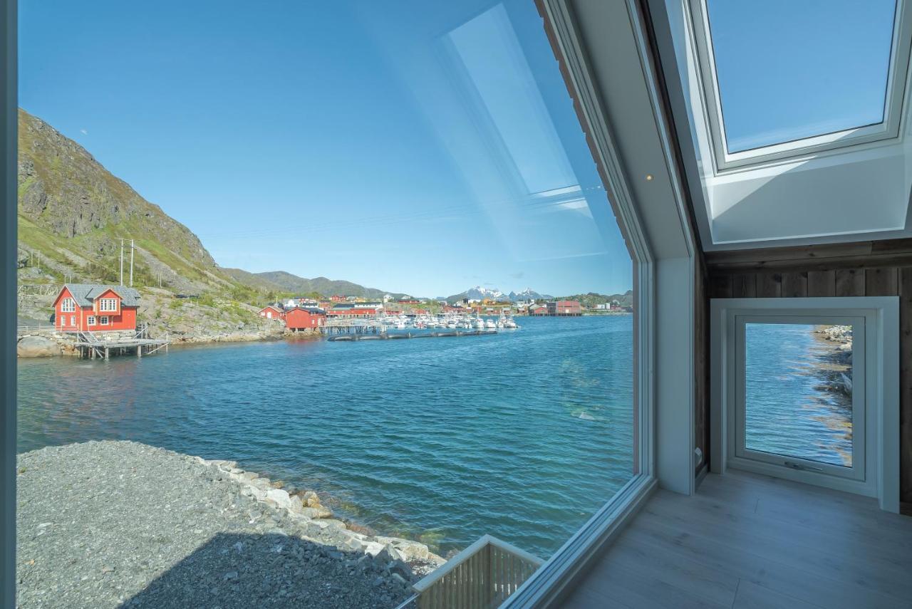 Seafront New Cabin In Lofoten Баллстад Екстер'єр фото